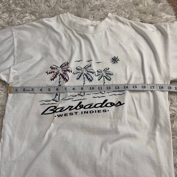 Vtg No Problem Single Stitch Barbados Cotton T-shirt Size L - Picture 6 of 7